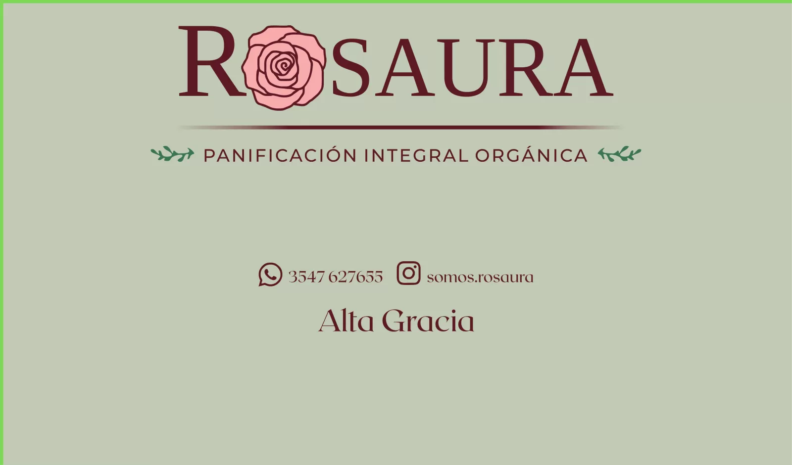 Rosaura cocina natural